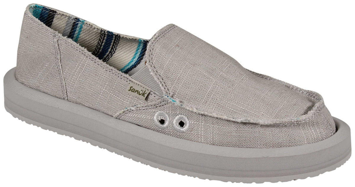 Sanuk Donna ST Hemp Sidewalk Surfer - Grey