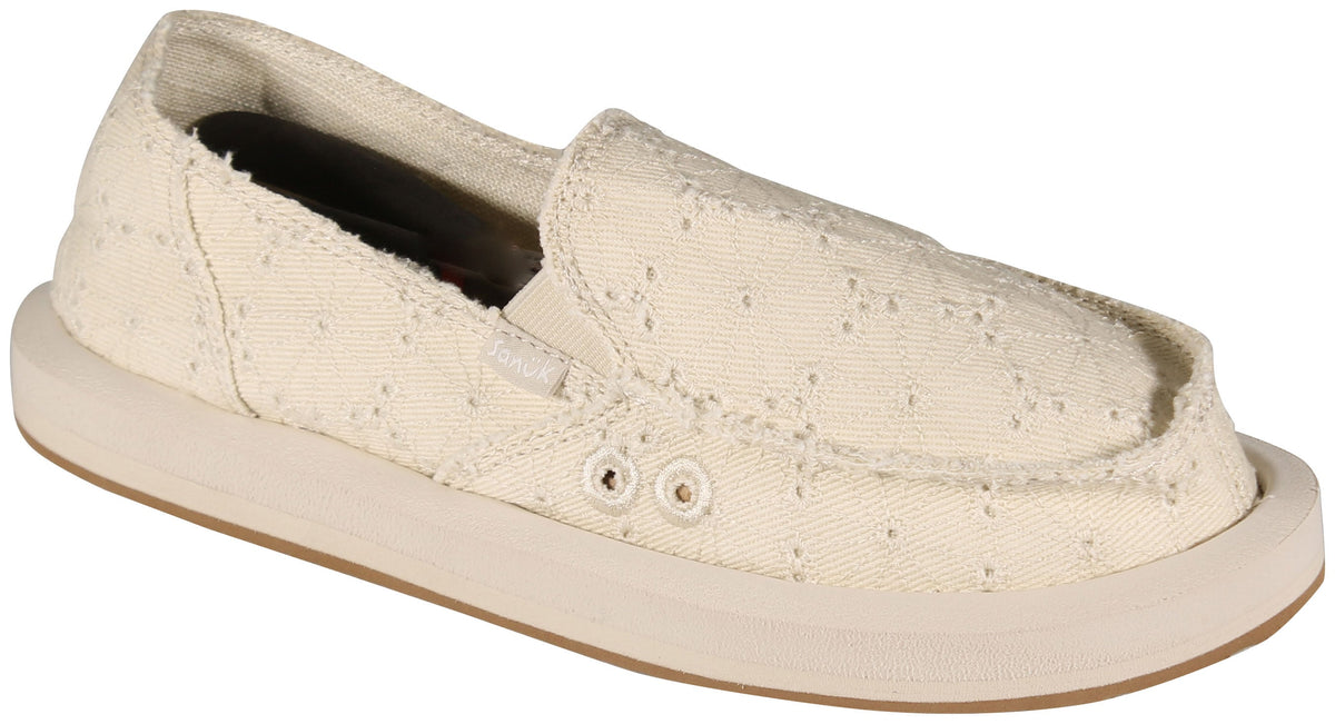 Sanuk Donna Daisy Lace - White