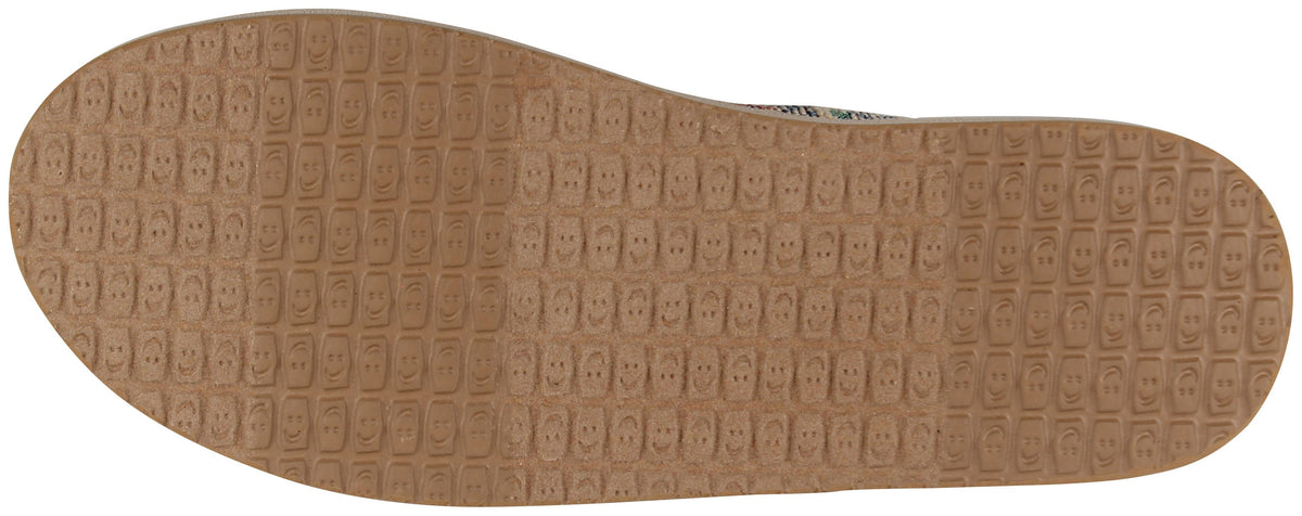 Sanuk Donna ST Patchwork Sidewalk Surfer - Multi – sole view