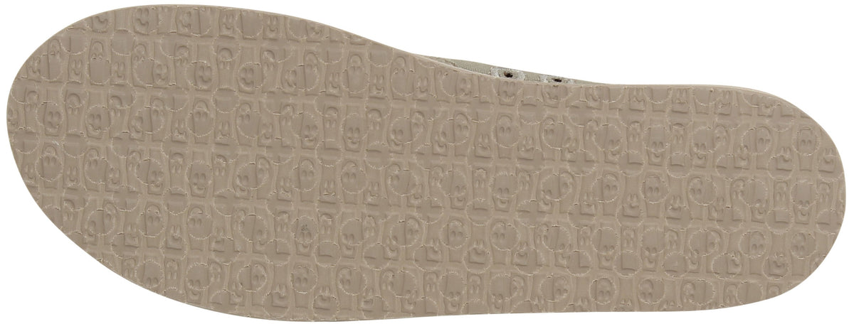 Sanuk Donna Hemp Sidewalk Surfer - Olive Grey – sole view