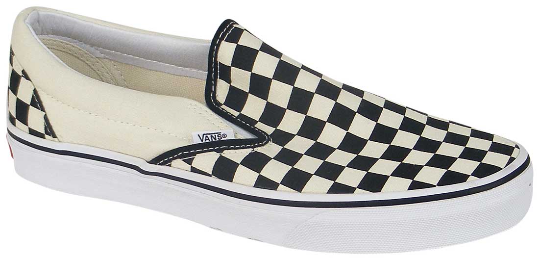 Vans Classic Slip On Shoe - Black and White Checkerboard
