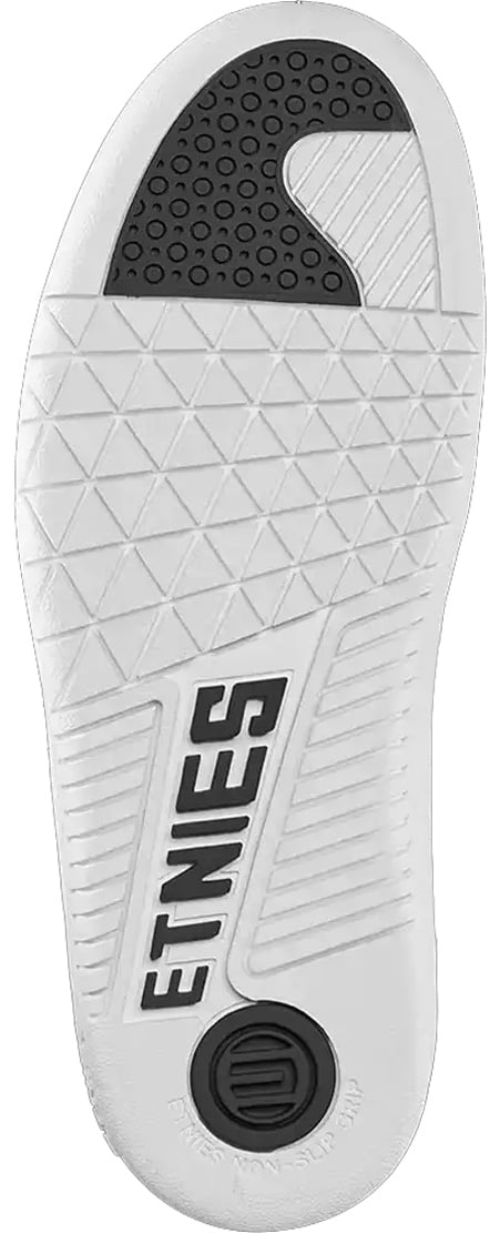 Etnies Locut Shoe - Black / White / White – sole view