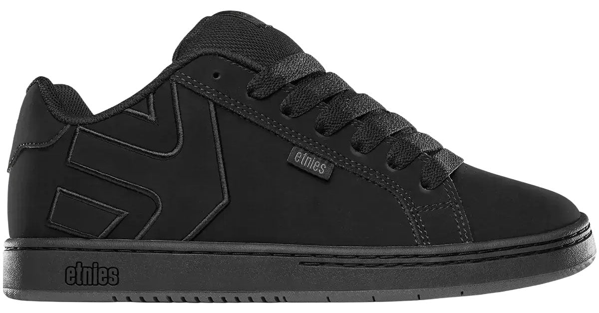 Etnies Fader Men's Shoe - Black Raw – alternate view 1