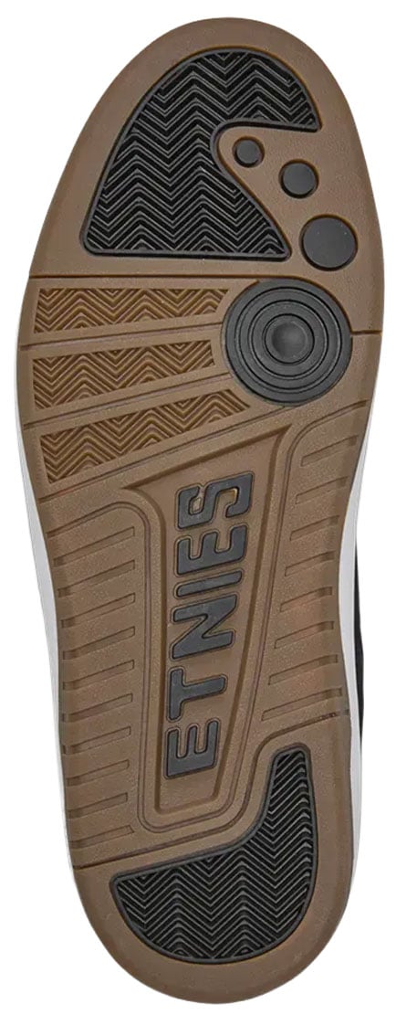 Etnies Loot Men's Shoe - Black / White / Gum – sole view