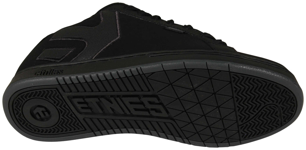 Etnies Fader Shoe - Black Dirty Wash – sole view