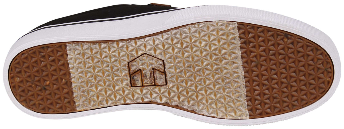 Etnies Fuerte Shoe - Black / White / Gum – sole view