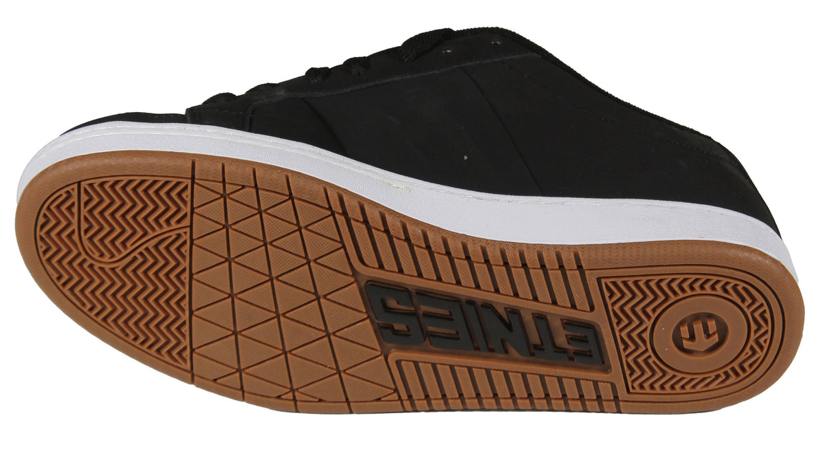 Etnies Kingpin Shoe - Black / White / Gum – sole view