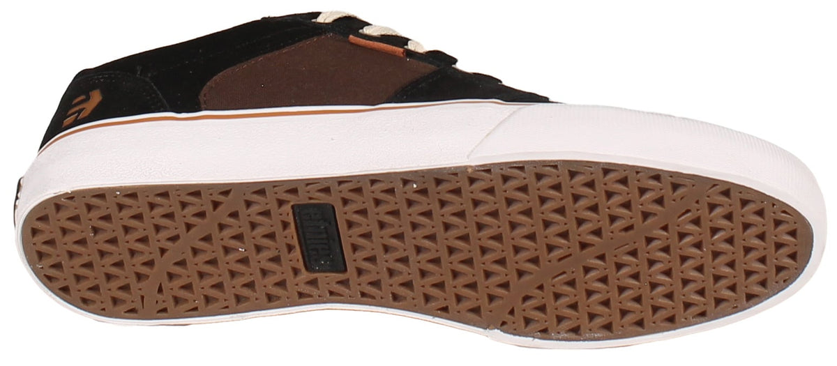 Etnies Barge LS Shoe - Black / Brown – sole view