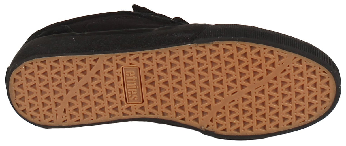 Etnies Barge LS Shoe - Black / Black / Black – sole view