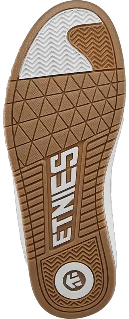 Etnies Scam Shoe - White / White – sole view