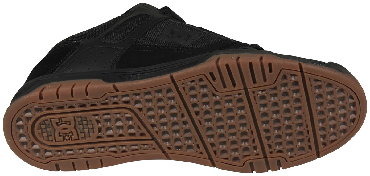 DC Stag Shoe - Black / Gum – sole view