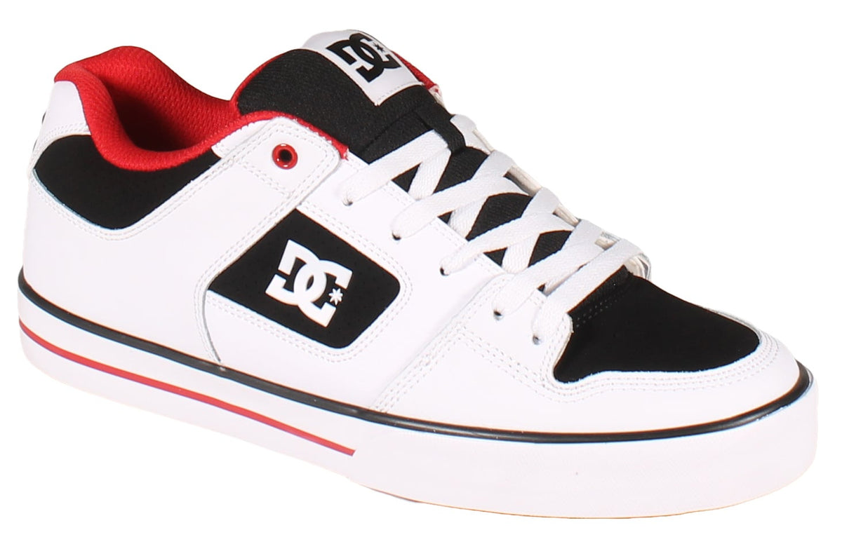 DC Pure Shoe - White / Black / Red