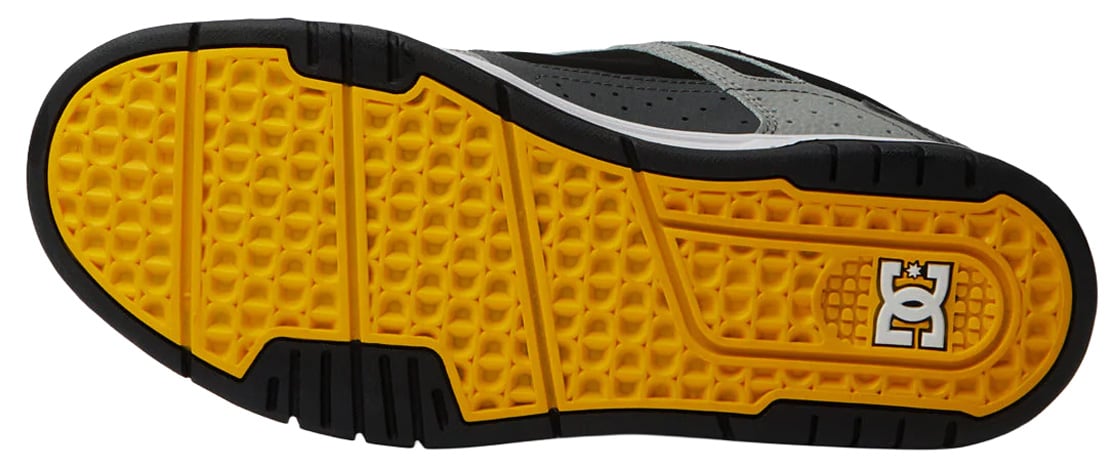 DC Stag Shoe - Grey / Yellow – sole view