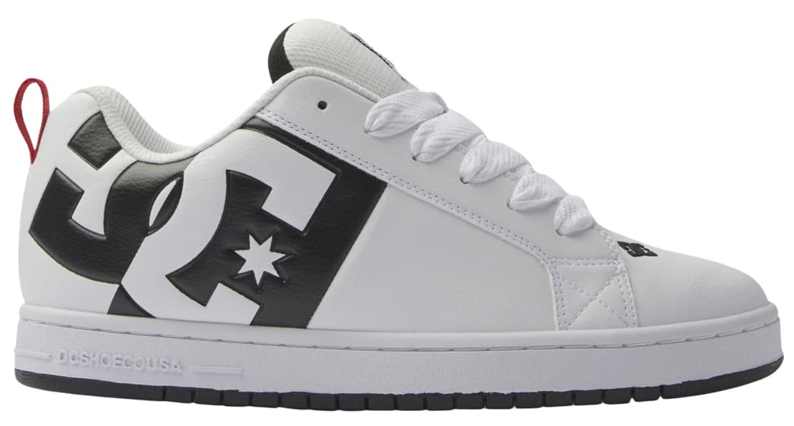 DC Court Graffik SQ Shoe - White / Black / Black