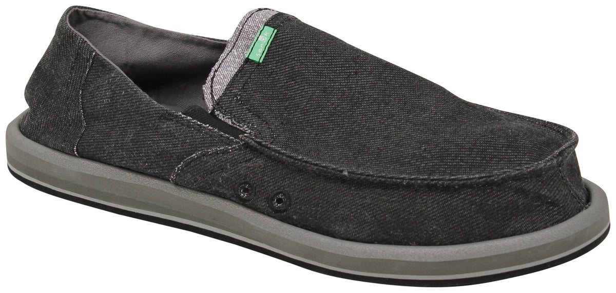 Sanuk Pick Pocket Denim Sidewalk Surfer - Black