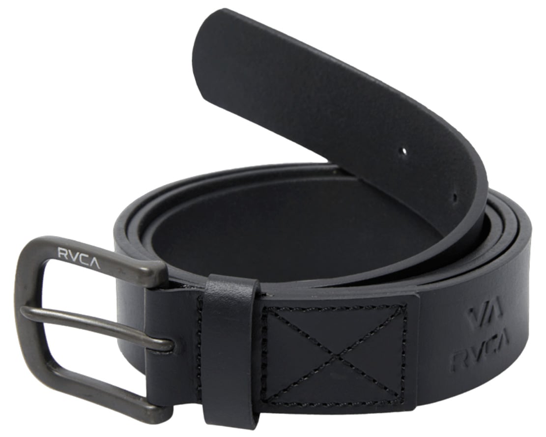 RVCA Standard Leather Belt - Black