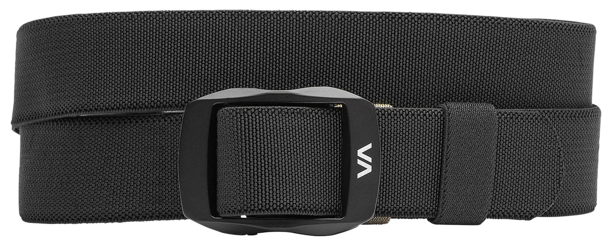 RVCA PT Reversible Men’s Belt - Stretch Webbing, Black/Green