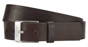 Nixon Chronos Leather Belt - Brown, front view