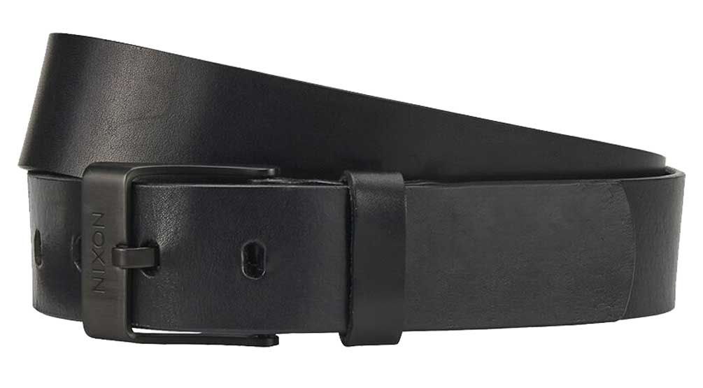 Nixon Chronos Leather Belt - Black
