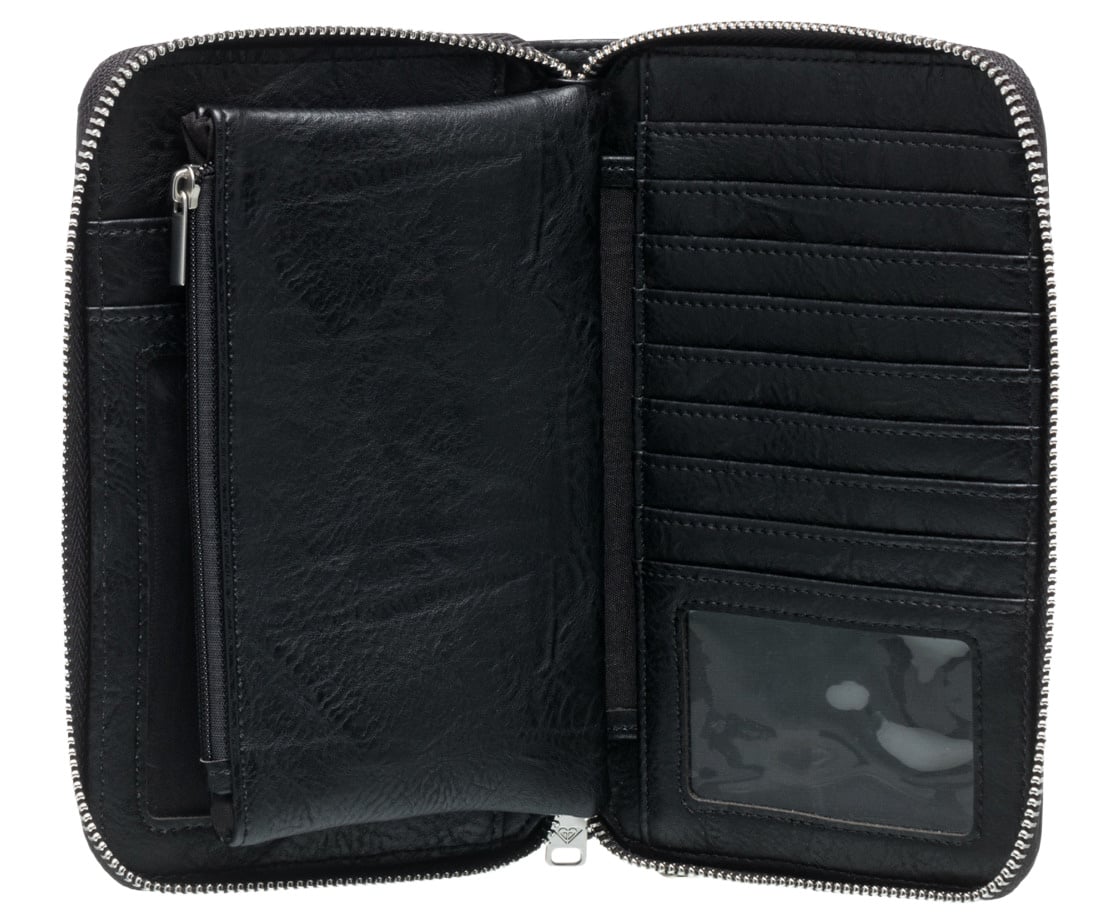 Roxy Back In Brooklyn Zipper Wallet - Anthracite – alternate view 1