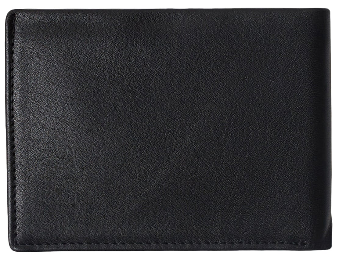 RVCA August Bi-Fold Wallet - Black – back view