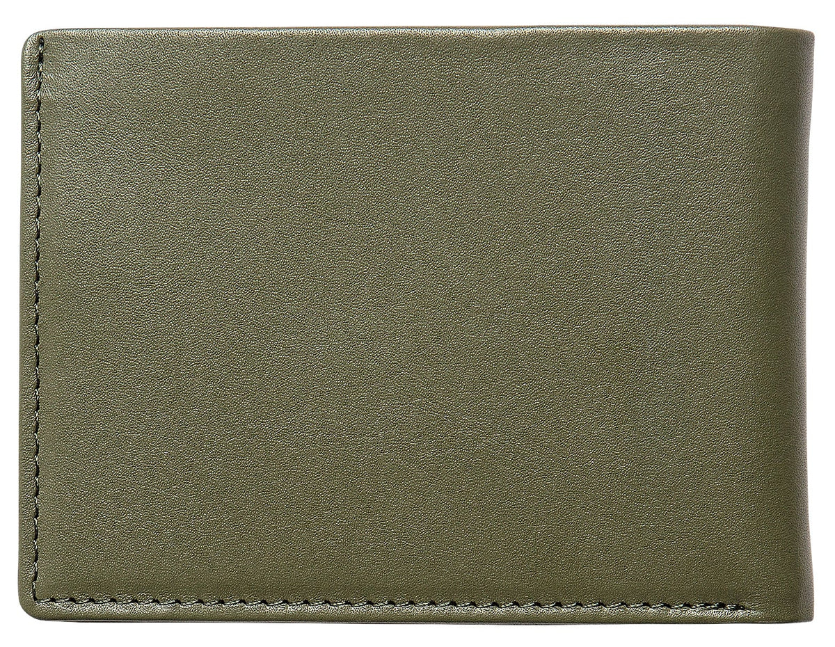 RVCA August Bi-Fold Wallet - Olive – back view