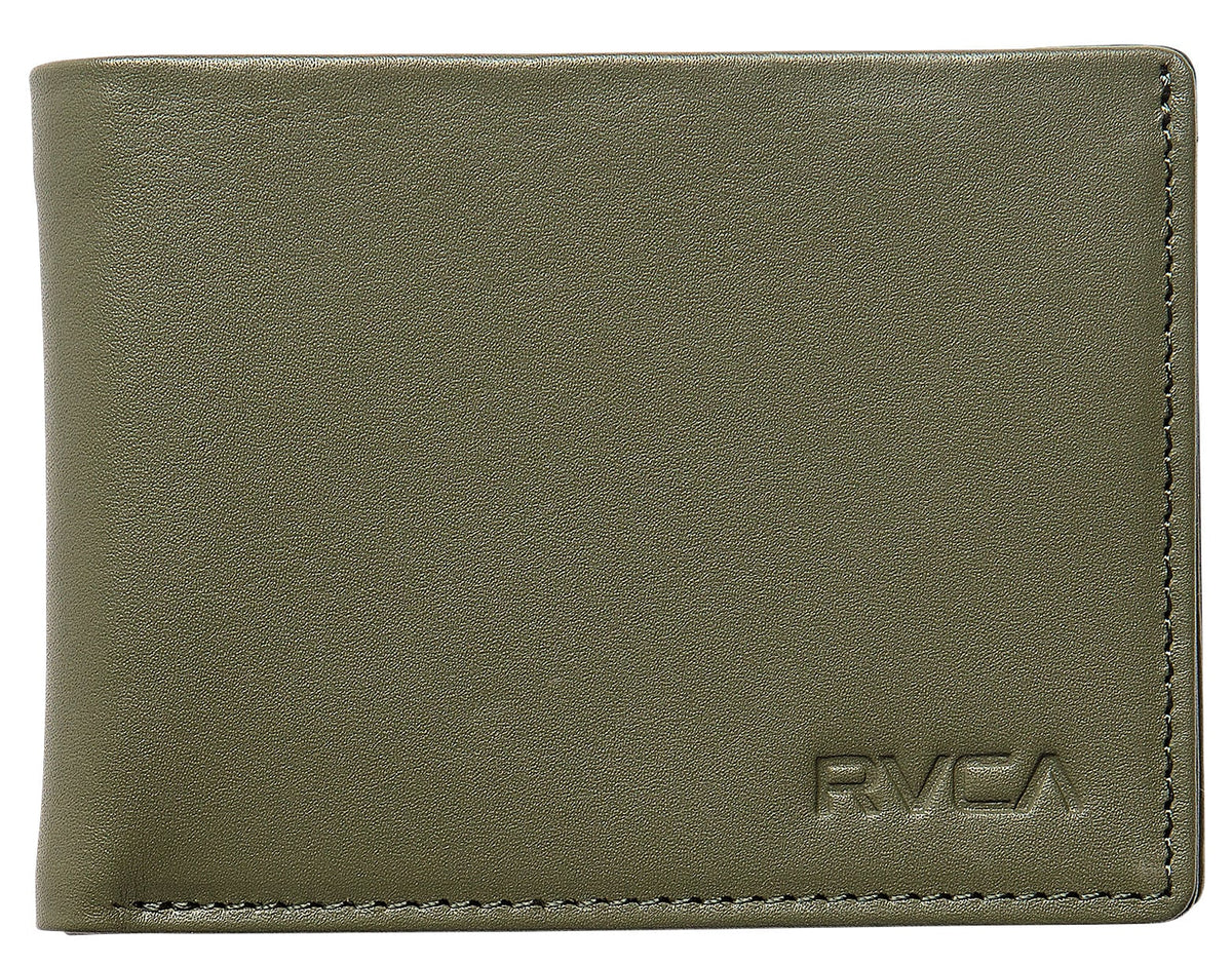 RVCA August Bi-Fold Wallet - Olive
