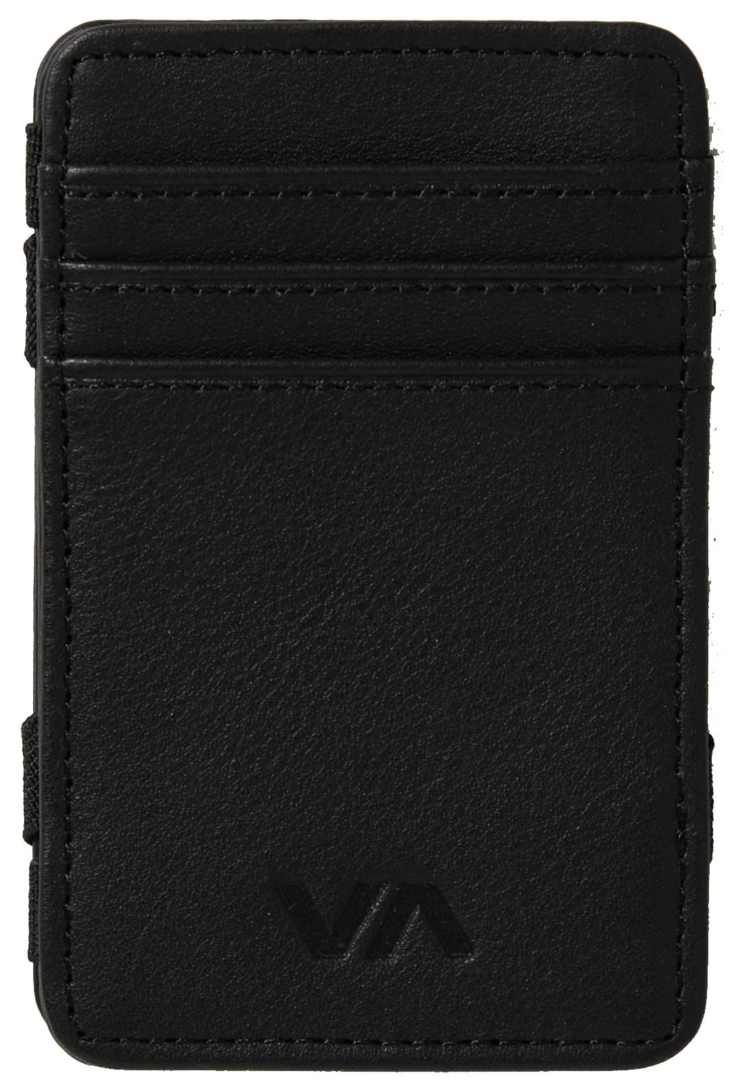 RVCA Magic Card Wallet - Elastic Flip Bifold, Black