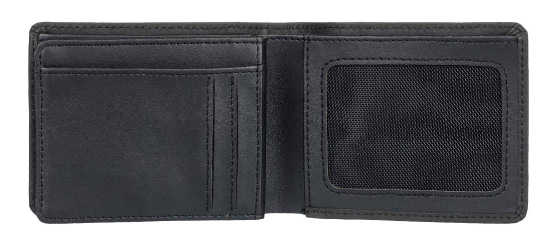 Quiksilver Mac Leather Trifold Wallet - Black – alternate view 2
