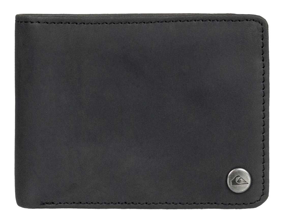 Quiksilver Mac Leather Trifold Wallet - Black