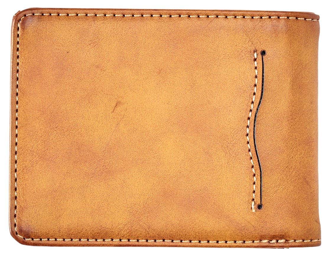 Quiksilver Slim Rays Bi-Fold Wallet - Chocolate Brown – back view