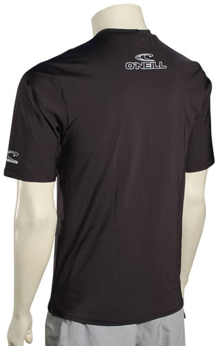 O'Neill Basic Skins SS Surf Shirt - Black – back view