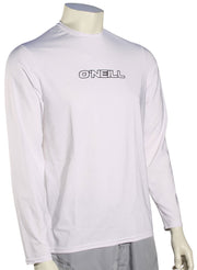 O'Neill Basic Skins LS Surf Shirt - White
