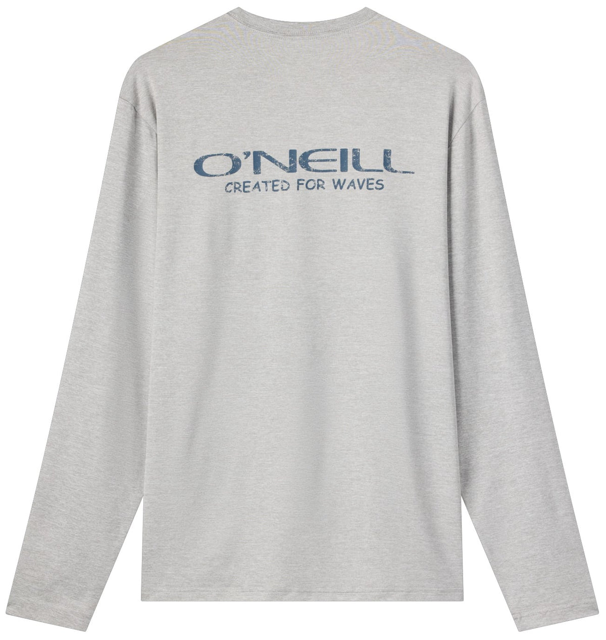 O'Neill TRVLR Stacked LS Surf Shirt - Heather Grey – back view