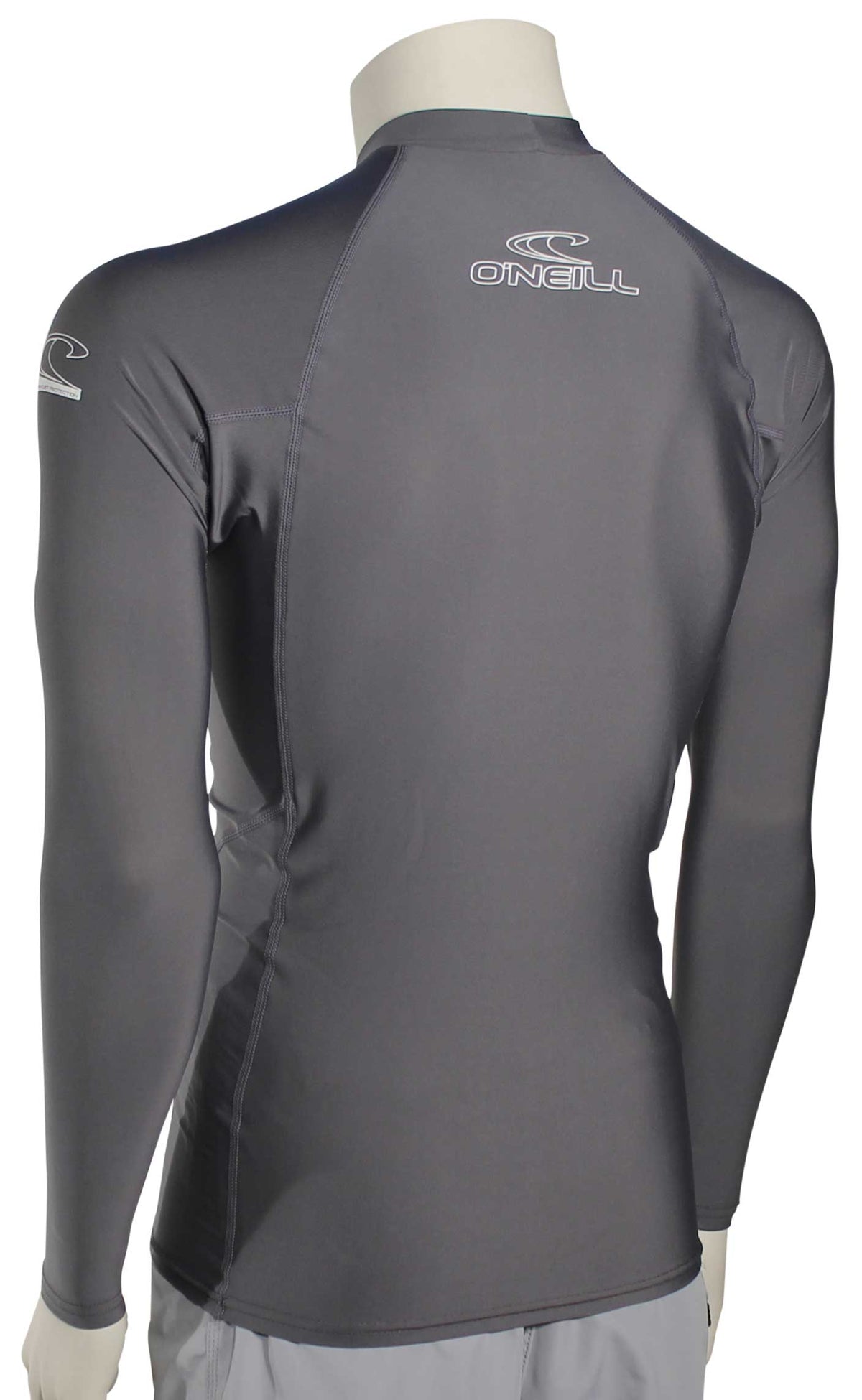 O'Neill Basic Skins LS Rash Guard - Smoke – back view