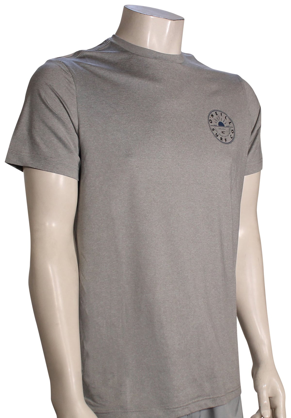 O'Neill TRVLR Beams Hybrid SS Surf Shirt - Heather Grey