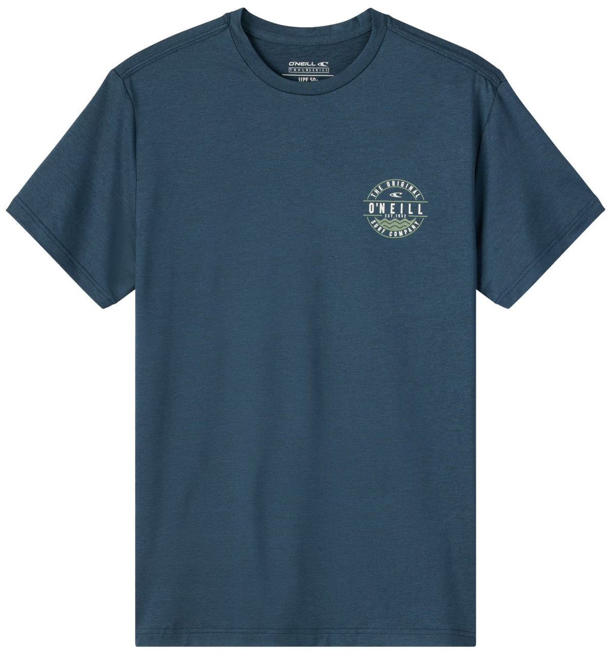 O'Neill TRVLR Paradise SS Surf Shirt - Heather Midnight Navy