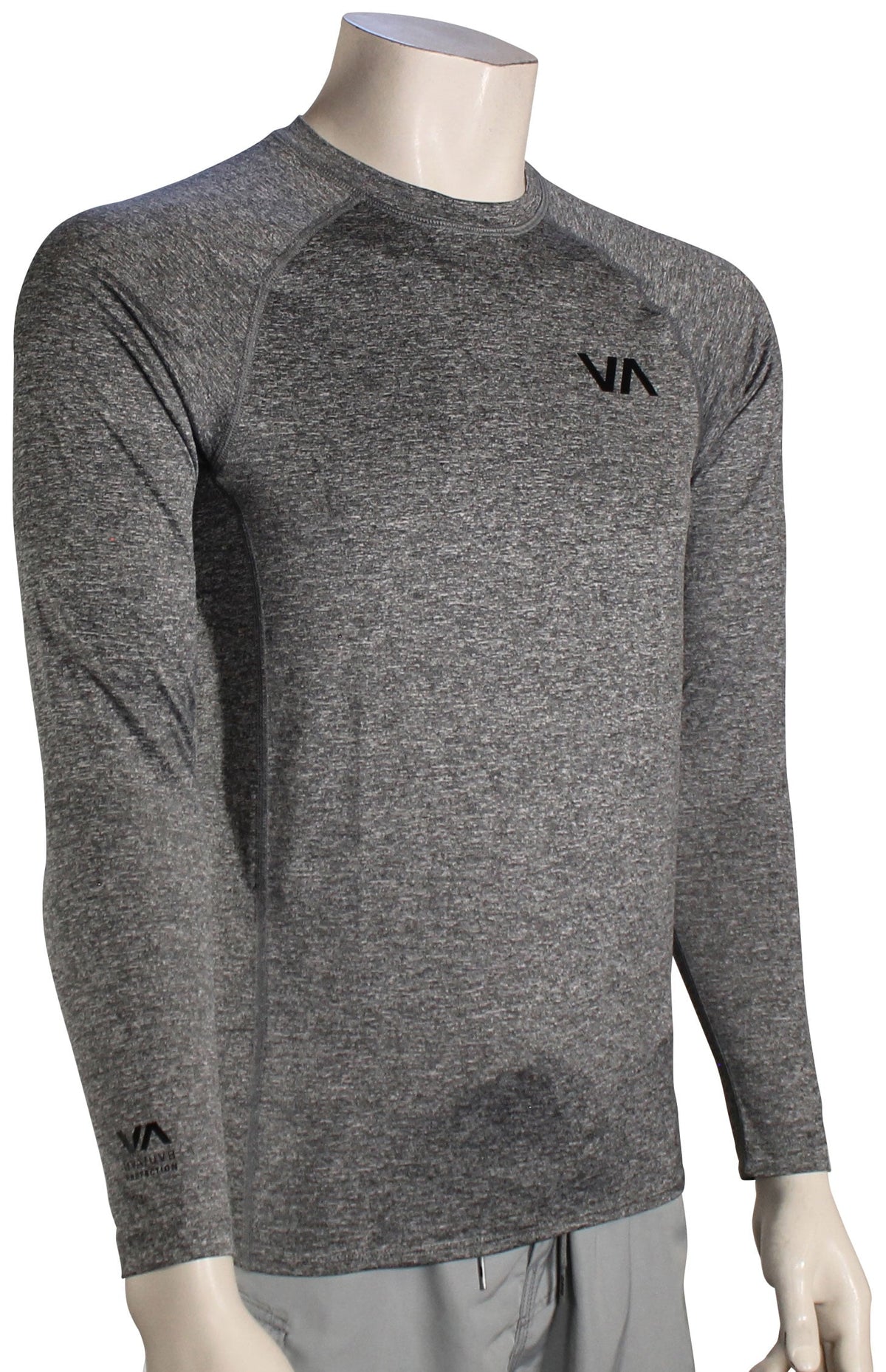 RVCA LS Rash Guard - Grey Heather