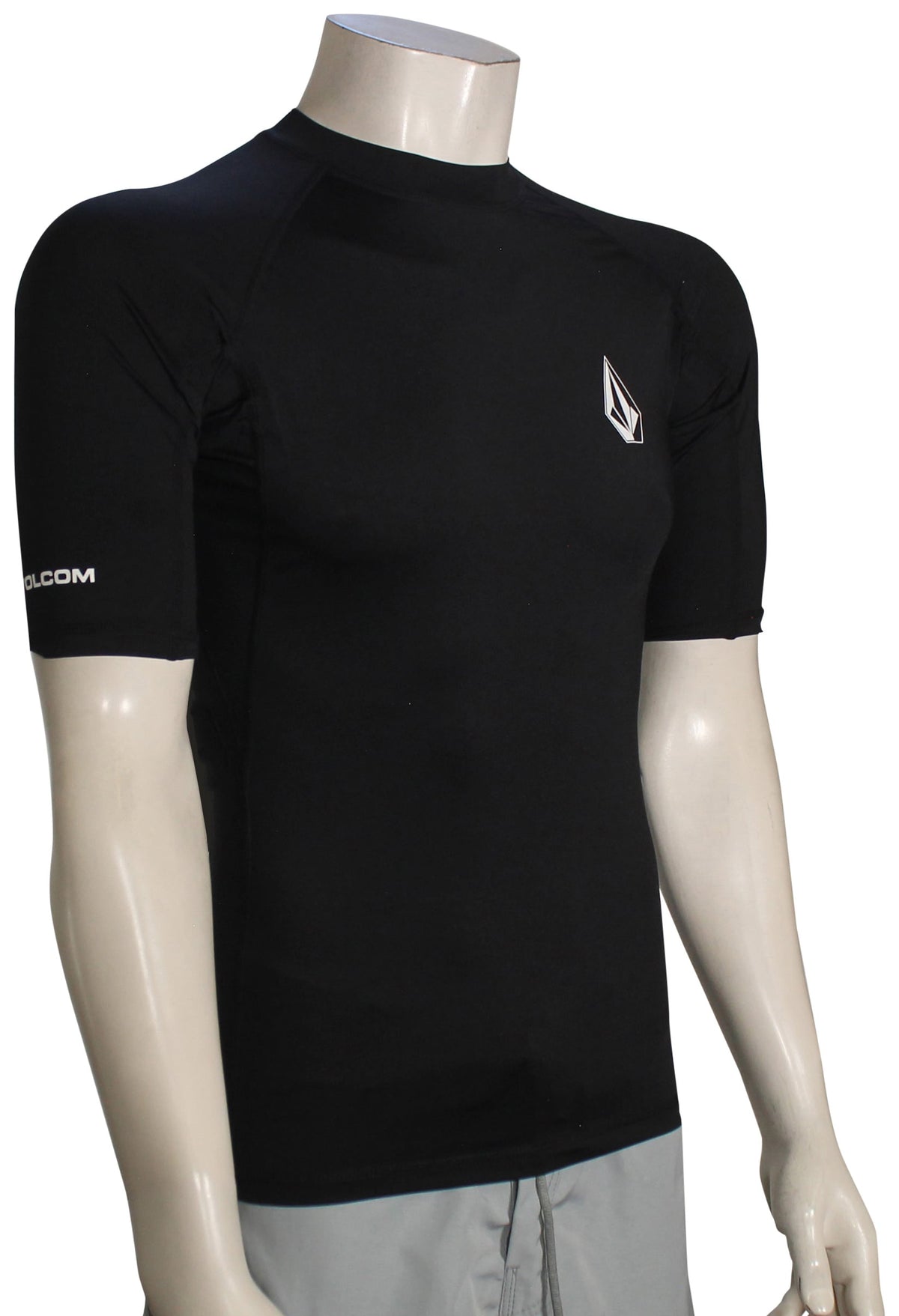 Volcom Lido Solid SS Rash Guard - Black