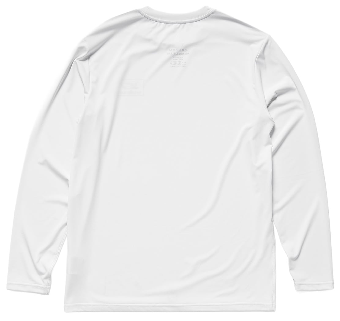 Volcom Modstone Loose Long Sleeve Men's Surf Shirt - White – back view