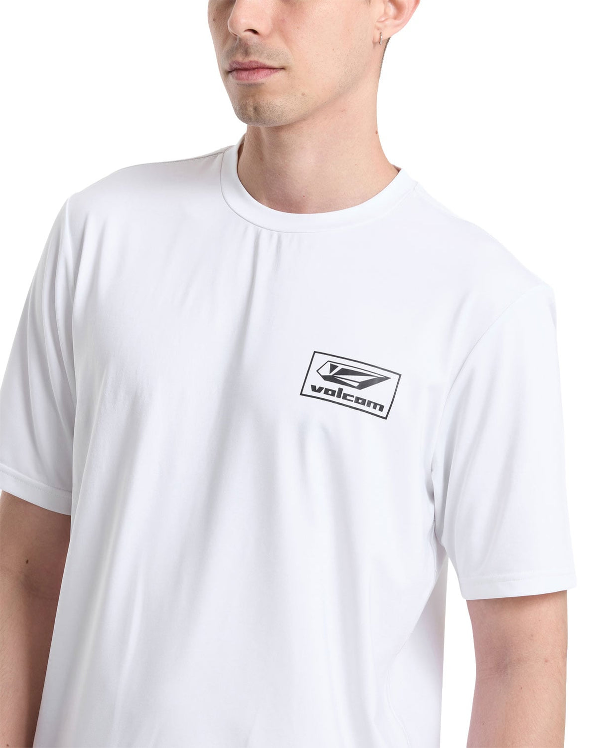 Volcom Modstone Men's Short Sleeve Loose Fit Rash Guard - White – alternate view 1