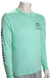 Salty Crew Fishmonger LS Rashguard - Seafoam