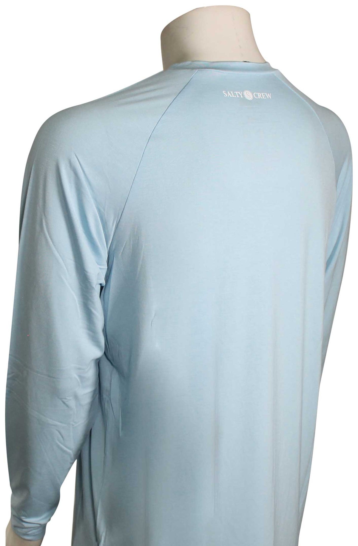 Salty Crew Mariner LS Surf Shirt - Light Blue, back view