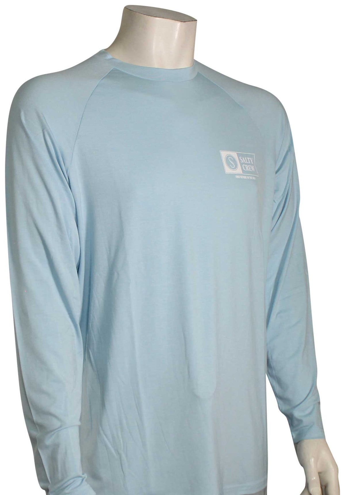 Salty Crew Mariner LS Surf Shirt - Light Blue, front view