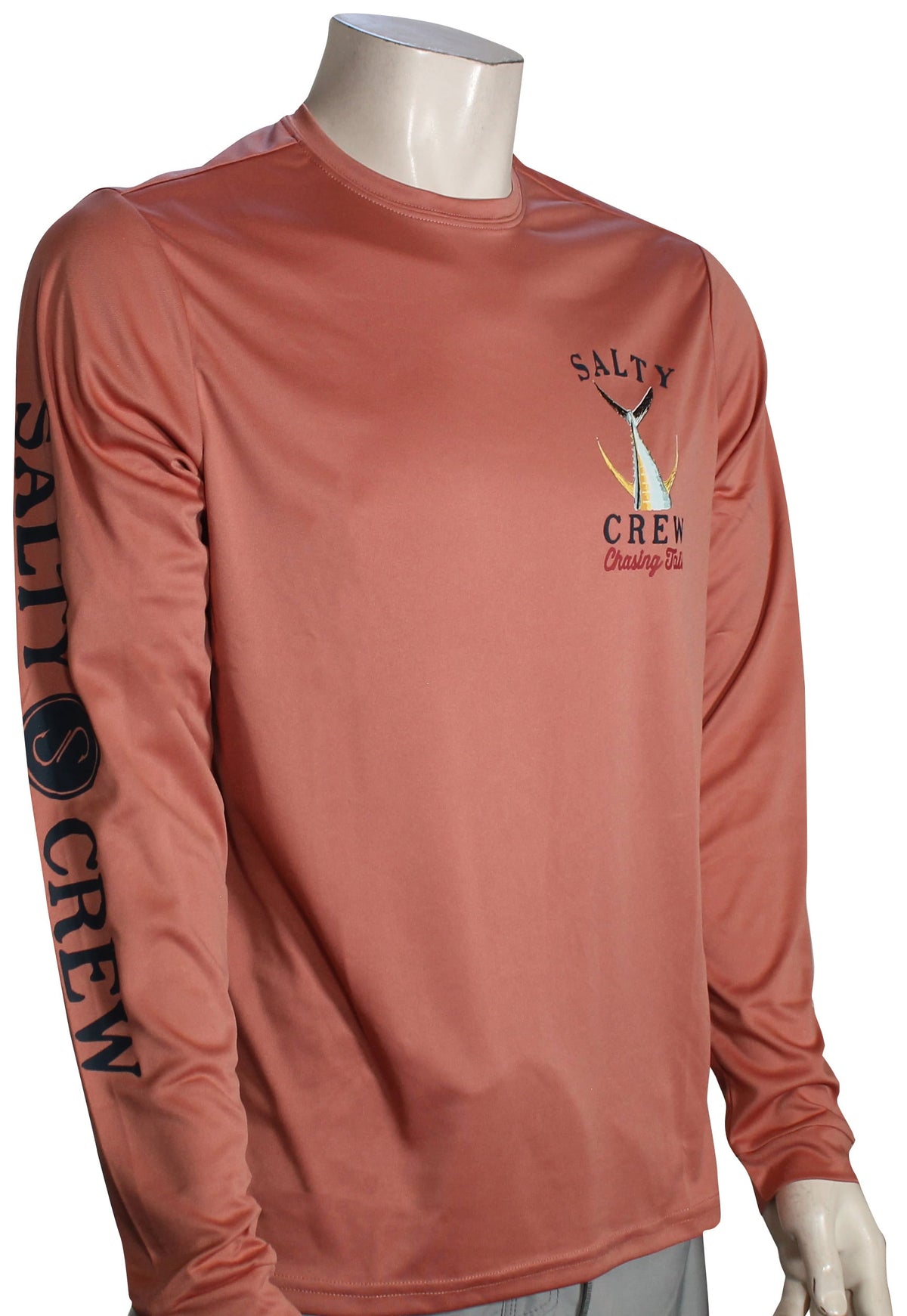 Salty Crew Tailed Tech LS Surf Shirt - Coral