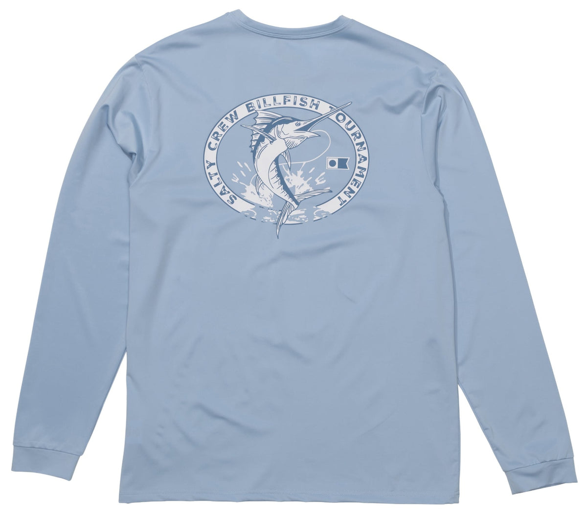 Salty Crew Shootout Men's Long Sleeve Sun Shirt - Clear Sky – back view