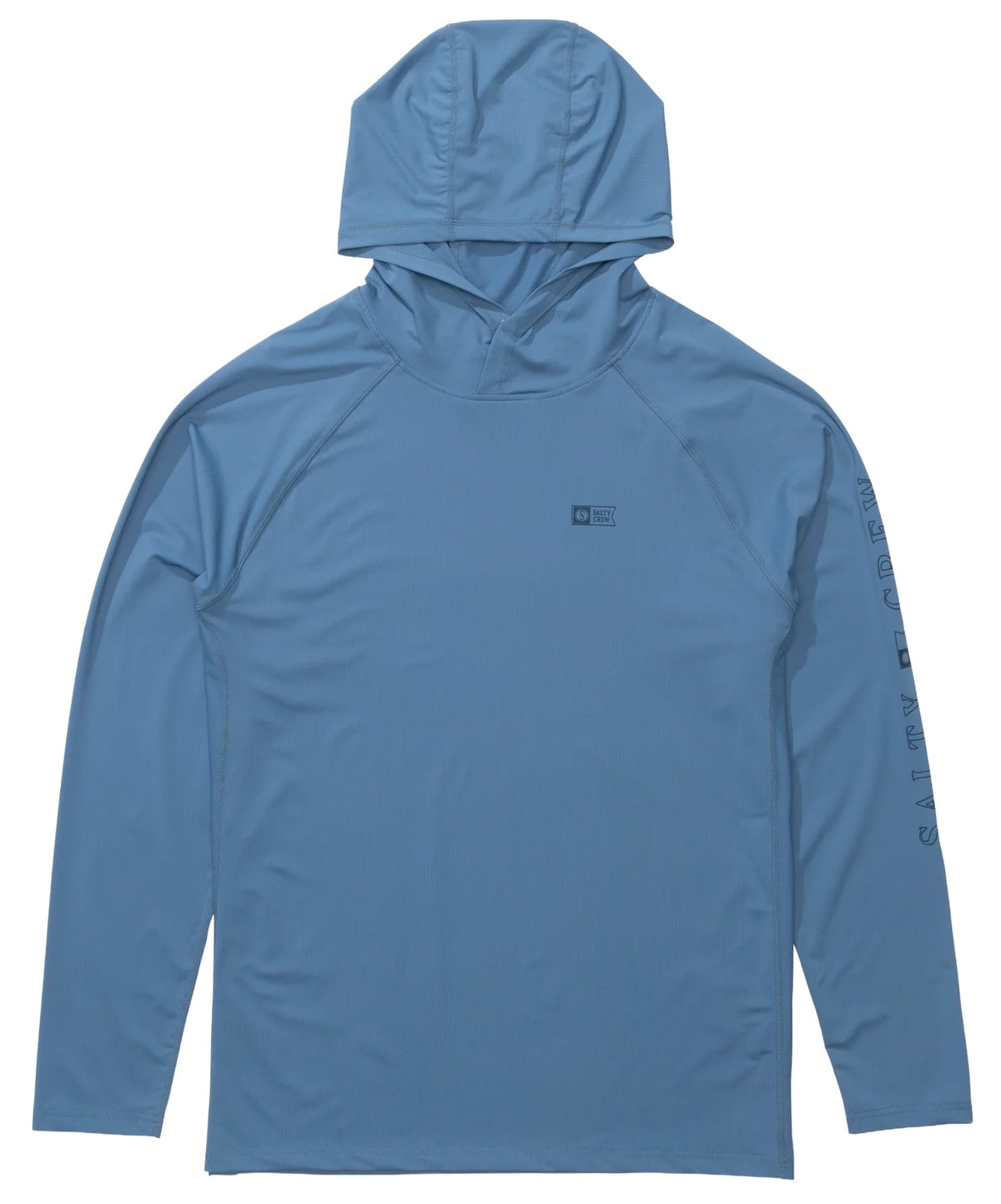 Salty Crew Apex Men's Long Sleeve Hooded Sun Shirt - Captain's Blue