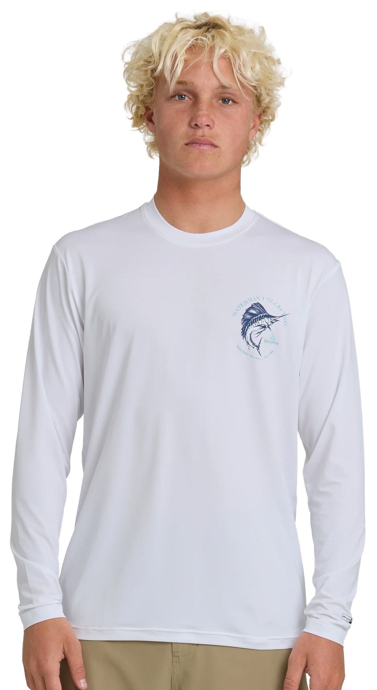 Quiksilver Waterman Cool Breeze LS Surf Shirt - White