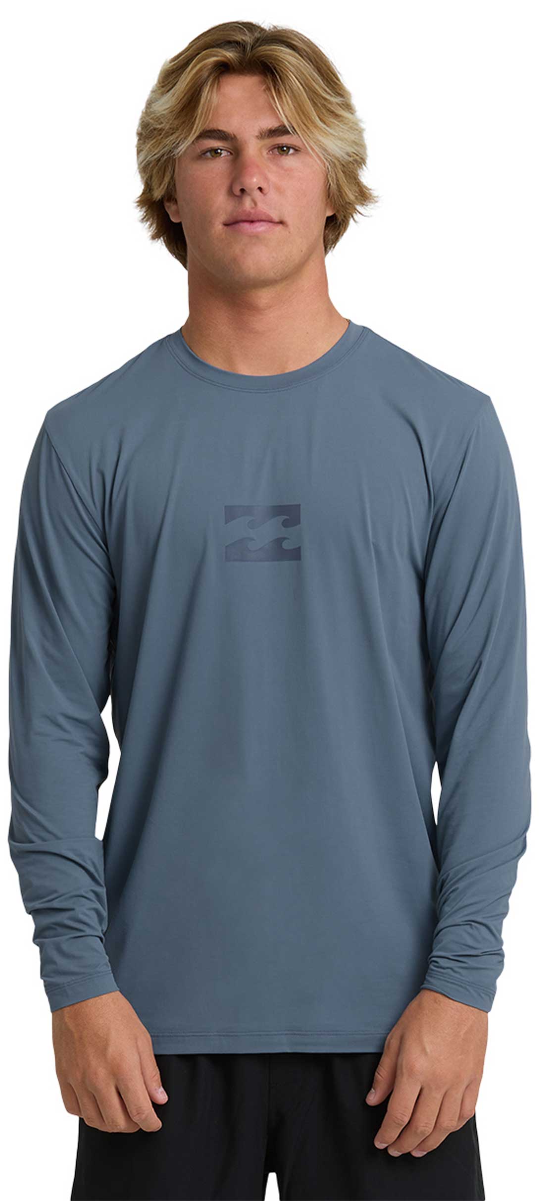 Billabong All Day Wave Loose Fit LS Rash Guard - Fog Blue