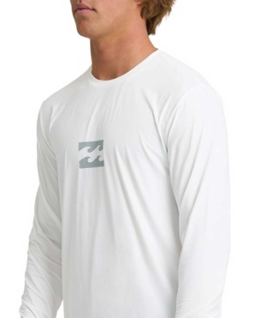 Billabong All Day Wave Loose Fit LS Rash Guard - White – alternate view 1